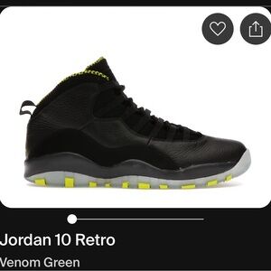 Jordan 10 retro venom green